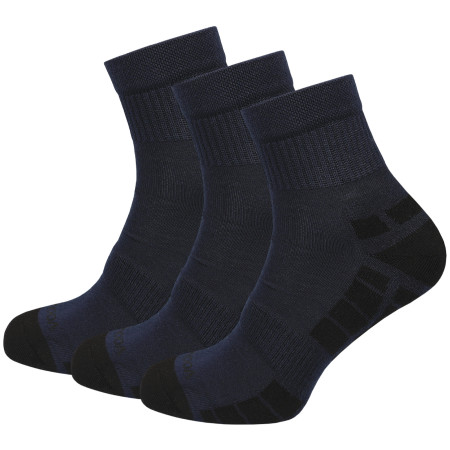 Čarape MOOA Silver Bamboo Mid 3-pack plava/crna Blue/Black