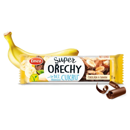 Energetska pločica Emco Pločica Super oraščići i banana 35 g