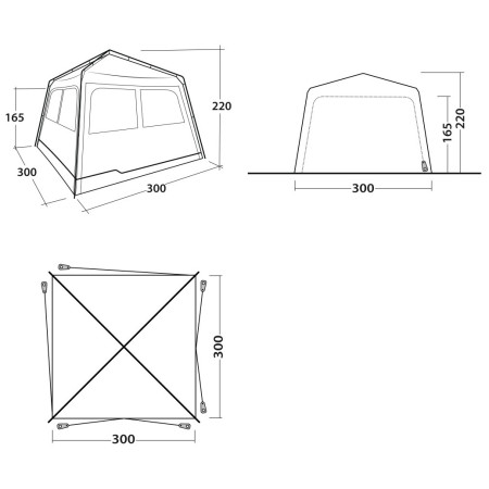 Šator Outwell Fastlane 300 Shelter