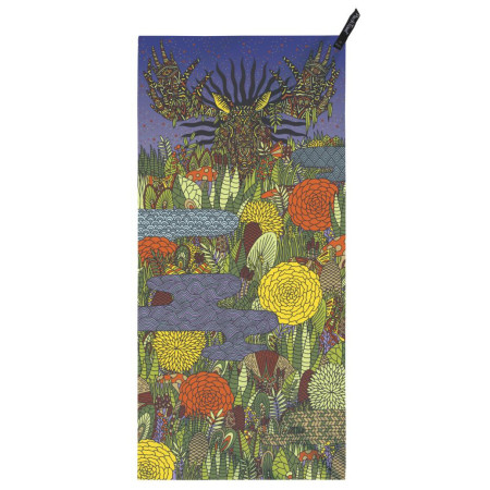 Ručnik za kupanje koji se brzo suši PackTowl Personal Body plava / crvena Mystic Moose Print