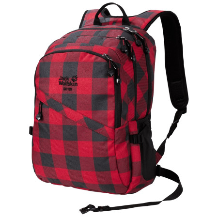 Ruksak Jack Wolfskin Dayton 28 crvena/crna RedLumberCheck