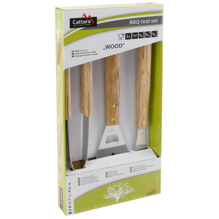 Pribor za roštilj Cattara Wood set 3 kom