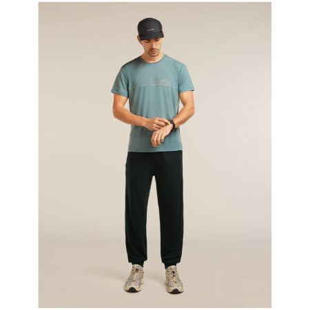 Muške funkcionalne majice Icebreaker Merino Blend Core SS Tee Single Line Camp