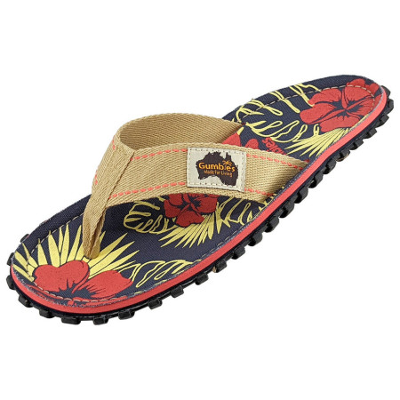 Ženske japanke Gumbies Islander Denim Hibiscus