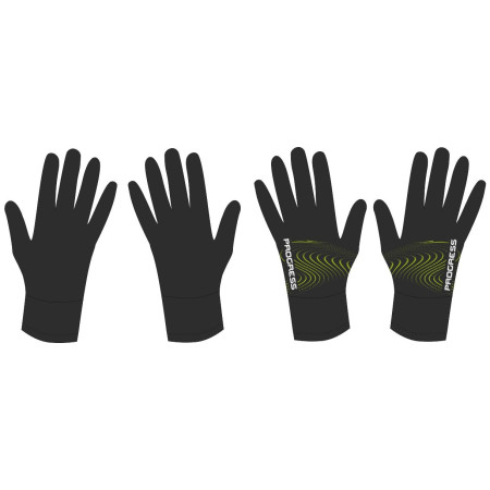 Dječje rukavice Progress DT COOLIO GLOVES 26RZ crna/zelena Black/Lime