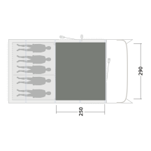 Tepisi za šator Outwell Cozy Carpet Colorado 5 Air