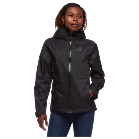 Ženska jakna Black Diamond Treeline Rain Shell crna
