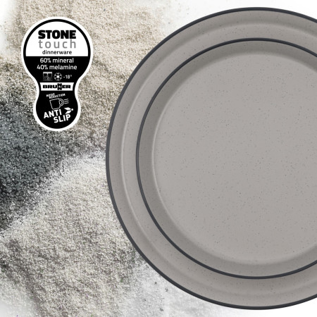 Tanjur Brunner Dinner plate ø 25 cm Gray