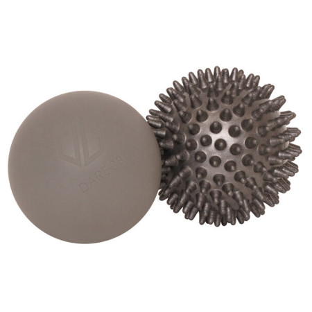 Gimnastička i masažna lopta Dare 2b Massage Balls siva