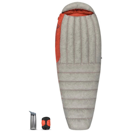 Vreća za spavanje Sea to Summit Flame FmI - Women's Long siva/crvena