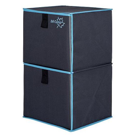 Ormarić Bo-Camp Folding Cupboard 2 siva/plava Anthracite