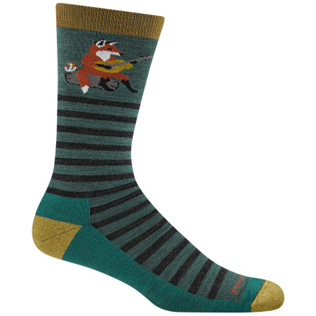 Muške čarape Darn Tough Wild Life Crew Lightweight With Cushion plava fox teal