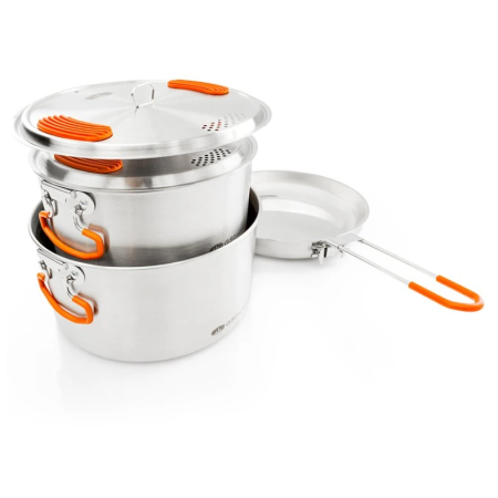 Set posuđa GSI Outdoors Glacier Stainless Base Camper Medium