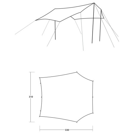 Dodatak šatoru Outwell Canopy Tarp M