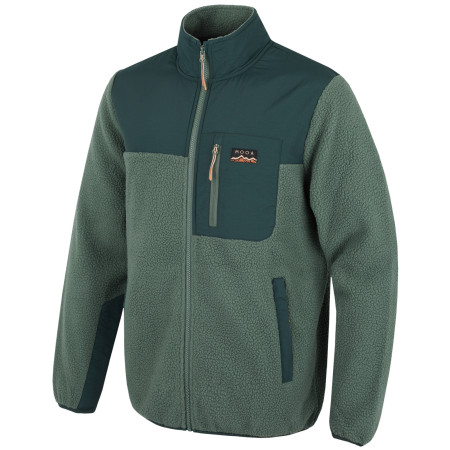 Muška dukserica MOOA Sherpa zelena forest green