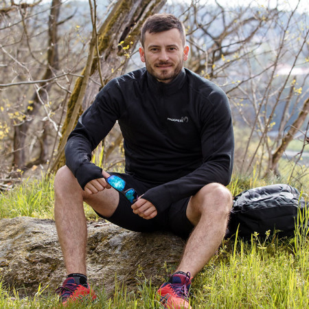 Muške funkcionalne majice dugih rukava Progress Torez Zip Merino