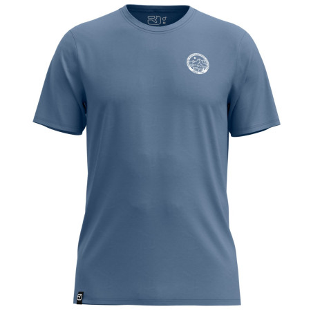 Muška majica Ortovox 185 Merino Mtn Badge T-Shirt plava Light Nunatak