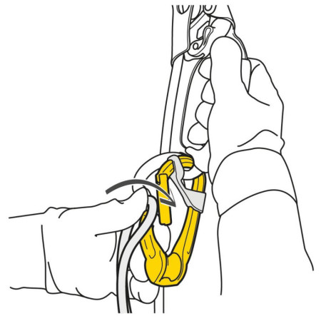 Karabiner Petzl Rollclip A Triact-Lock