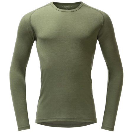 Muške funkcionalne majice Devold Adventure Merino 190 Shirt Man svijetla kaki Lichen