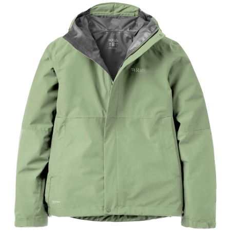 Ženska jakna Rab Downpour Jacket Wmns zelena