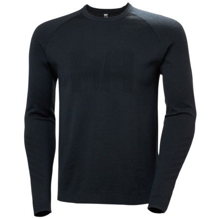 Muške funkcionalne majice Helly Hansen Lifa Merino Knitevo Crew crna 990 Black