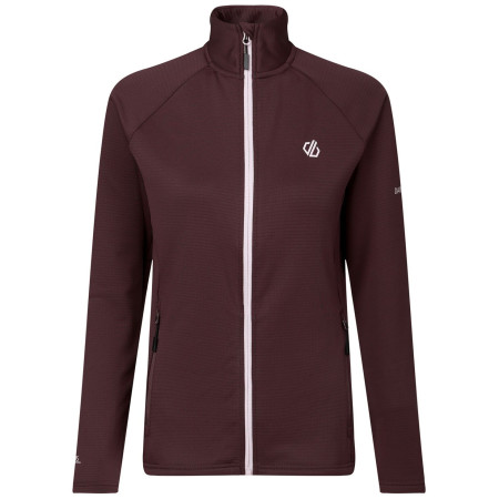 Ženska funkcionalna dukserica Dare 2b Lowline Full Zip Core Stretch boja vina Huckleberry
