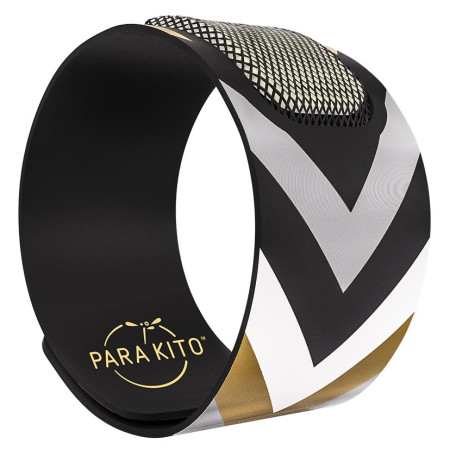 Repelent Para'Kito Párty náramek proti komárům crna/srebrena Berlin