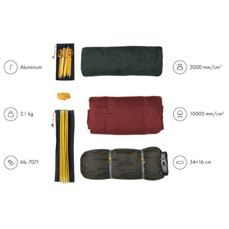 Izuzetno lagani šator Warg Alp 2