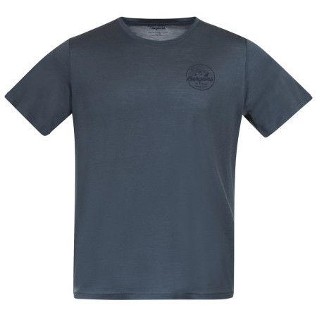 Muška majica Bergans Graphic Wool Tee tamno plava