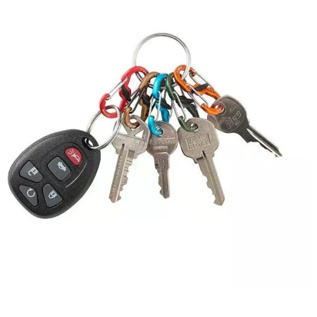 Privjesak za ključeve Nite Ize KeyRing Locker Aluminum 5 S-Biner