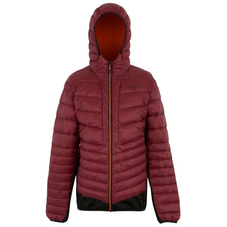 Muška jakna Regatta Hooded Leedre Hybrid crvena DkMaroon/Blk