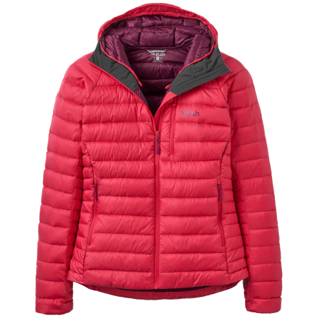 Ženska jakna Rab Microlight Alpine Down Hoody crvena