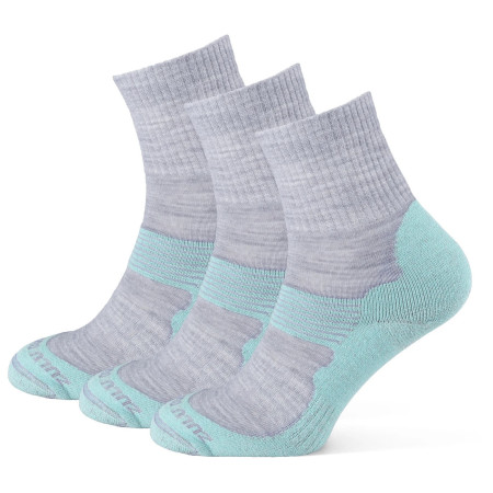 Čarape Zulu Merino Allseason 3-pack tirkizna / siva turquoise/grey