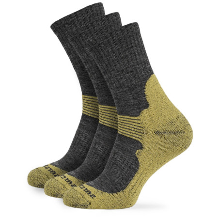 Čarape Zulu Merino Allseason 3-pack siva/žuta grey/yellow