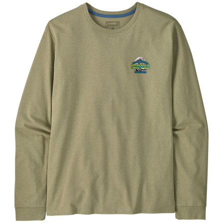 Muška majica Patagonia Long-Sleeved Great Waves Responsibili-Tee zelena Gumtree Green