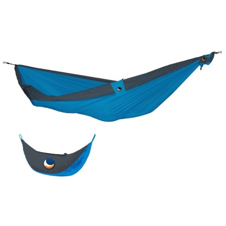 Ležaljka za drvo-baštu Ticket to the moon Hammock original/double siva/plava Aqua/DarkGray