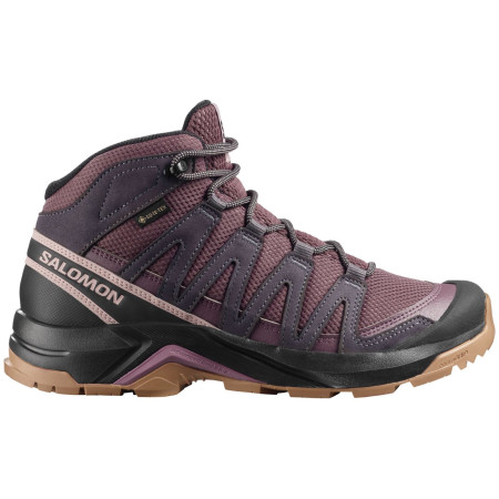 Ženske cipele Salomon X-Adventure Recon Mid Gore Tex crvena Huckleberry / Nine Iron / Shadow Gray