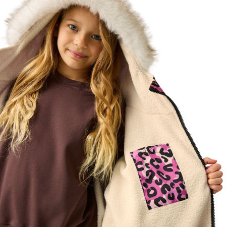 Dječji nepromočivi kaput Regatta Junior Waterproof Changing Robe Pro Pink
