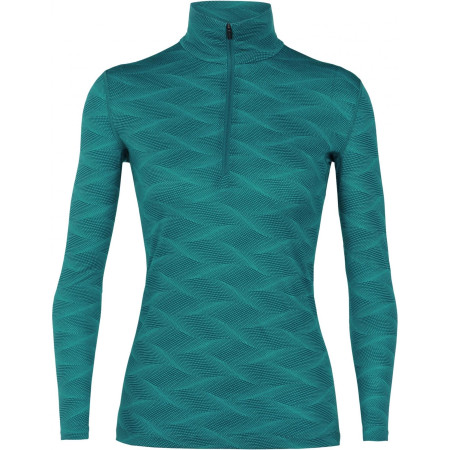 Ženska majica Icebreaker Women`s 200 Oasis Long Sleeve zelena Kingfisher/ArcticTeal