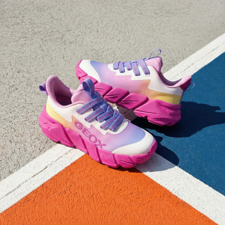 Dječja obuća Geox J Flexyper Fast Girl Fuchsia