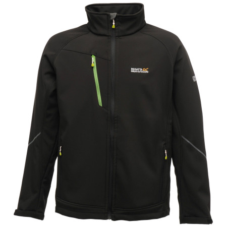 Muška jakna Regatta Davies Softshell crna