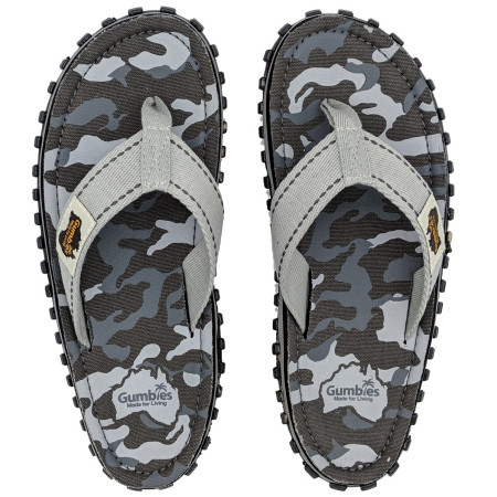 Japanke Gumbies Islander Grey Camouflage siva