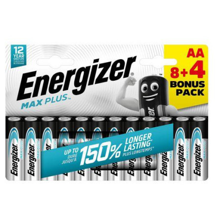 Baterija Energizer Max Plus AA/12 8+4 srebrena