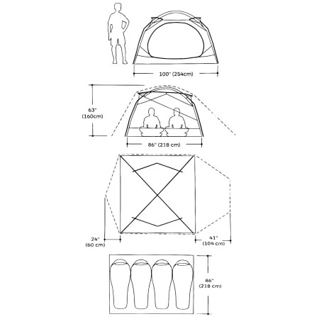 Turistički šator Marmot Limestone 4P