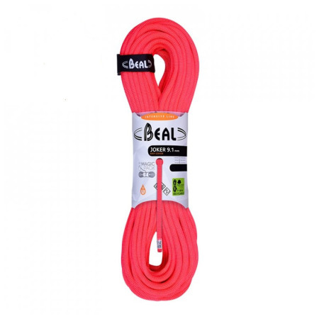 Uže za penjanje Beal Joker 9,1 mm (60 m) Dry Cover narančasta