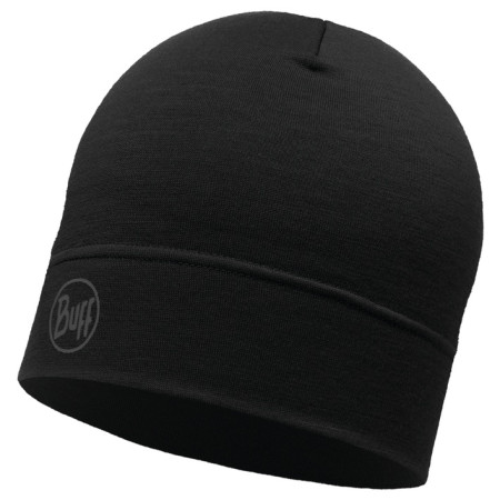 Kapa Buff Merino Lightweight Beanie crna SolidBlack