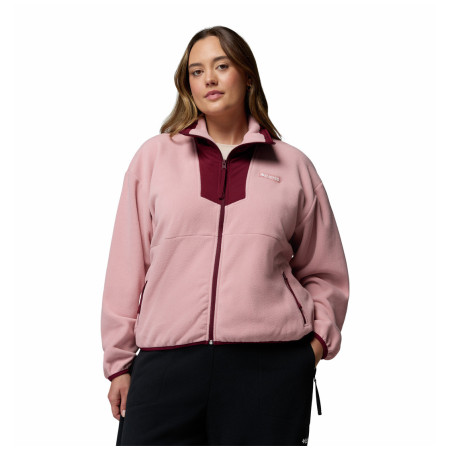 Ženska dukserica Columbia Sequoia Grove™ Full Zip Fleece ružičasta Eraser Pink, Rich Wine