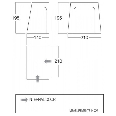 Sobe Vango BR001 - Drive Away Awning Bedroom