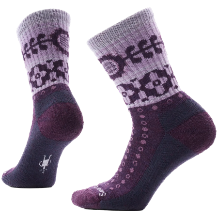 Čarape Smartwool Women's Everyday Cozy Retro Sunflower Cr Ljubičasta