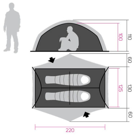 Šator Hannah Tercel 2 Light